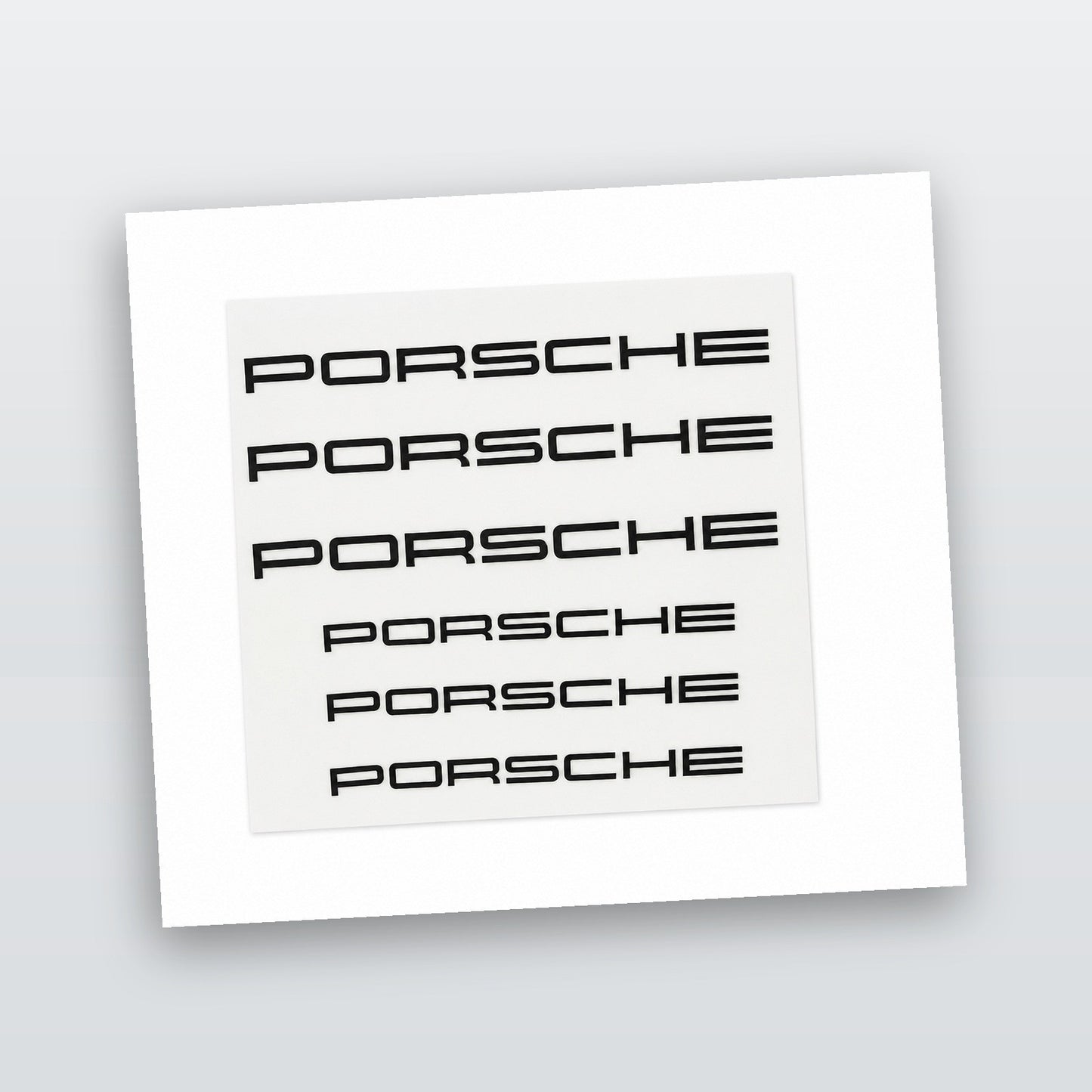 Premium Porsche Brake Caliper Decals x 6