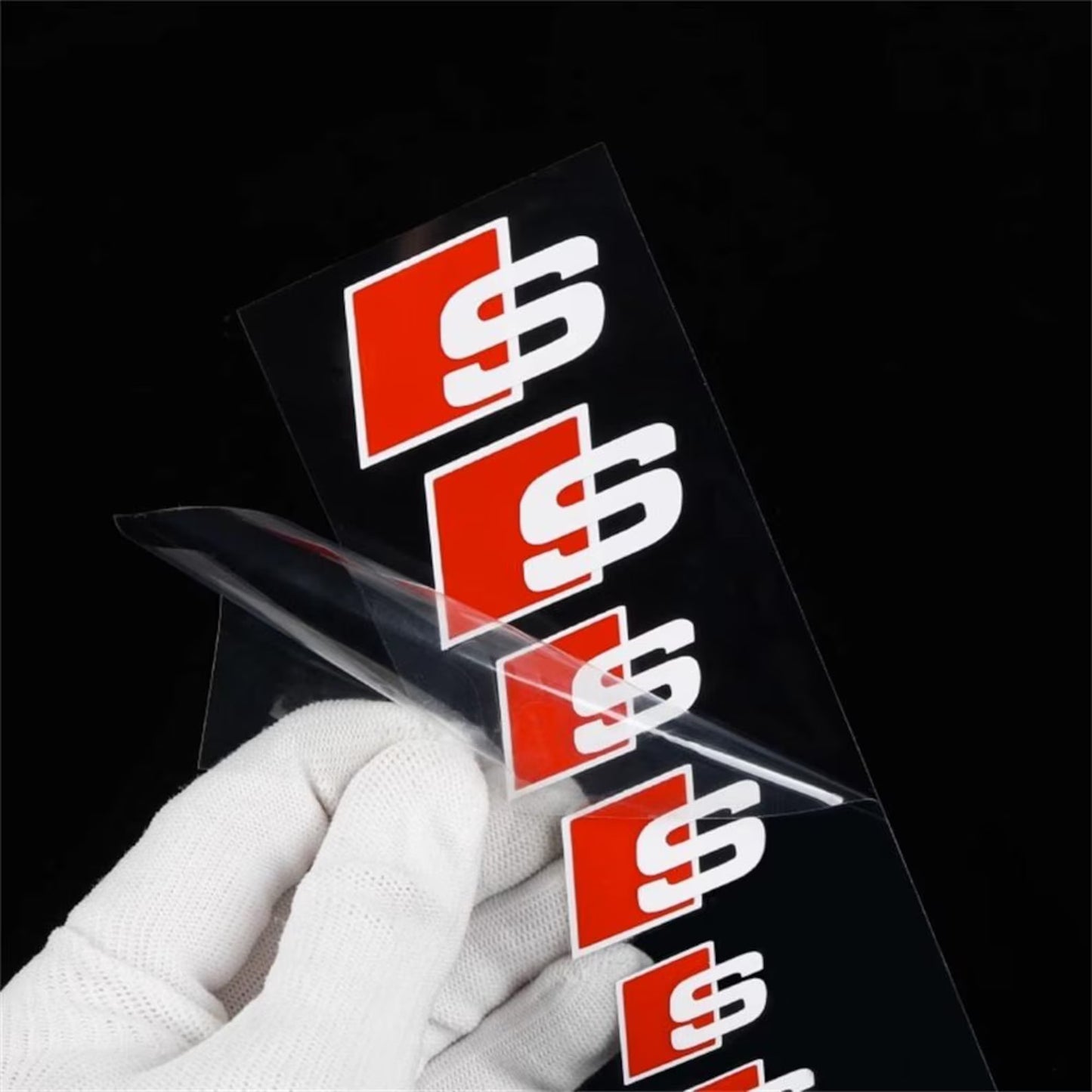 Audi S Brake Caliper Stickers Decals Red White Vinyl Set 6 Sizes Heat Resistant