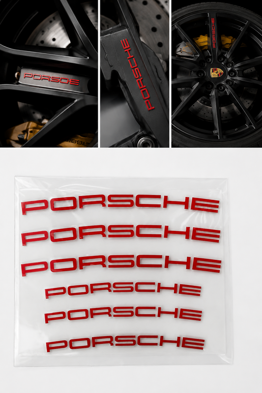 *Premium Porsche Brake Caliper Decals x 6*