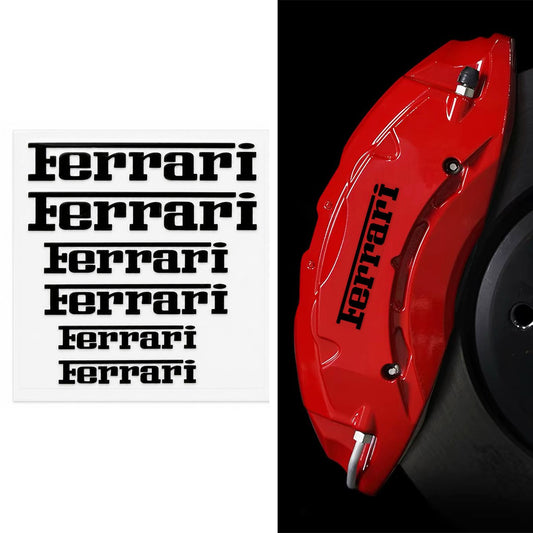 Ferrari Logo Vinyl Decal Sticker Pack Gloss Black Waterproof Multiple Sizes