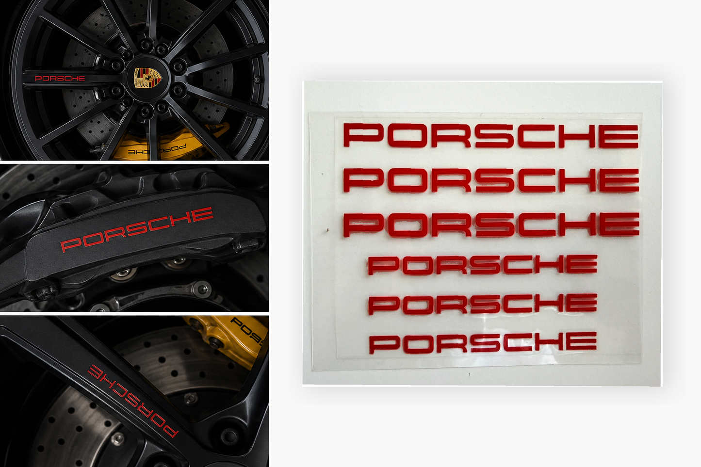 *Premium Porsche Brake Caliper Decals x 6**